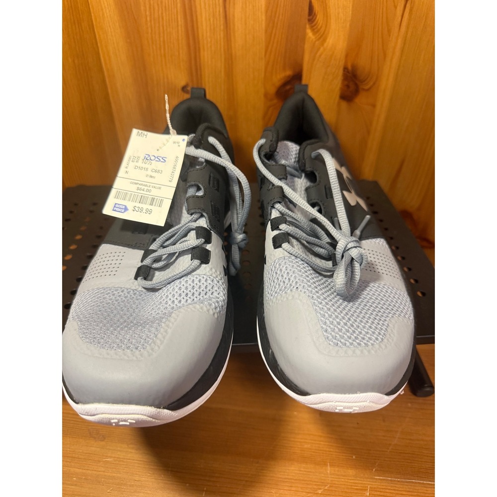 Under Armour Charged Core Mens Training Shoes Glacier Gray Black 10.5